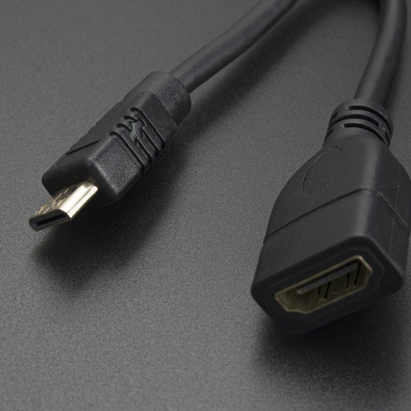 Cable Micro USB Tipo B Macho a USB Tipo A Hembra 10 cm EXA - 4