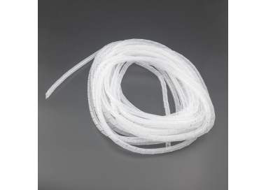ESPIRAL DE PLÁSTICO 8 MM TRANSPARENTE PARA COBERTURA DE CABLES 10 METROS Genérico - 1