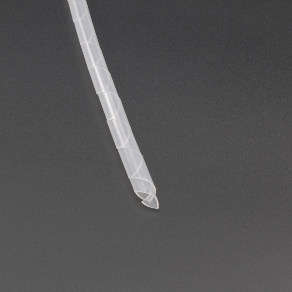 ESPIRAL DE PLÁSTICO 8 MM TRANSPARENTE PARA COBERTURA DE CABLES 10 METROS Genérico - 3