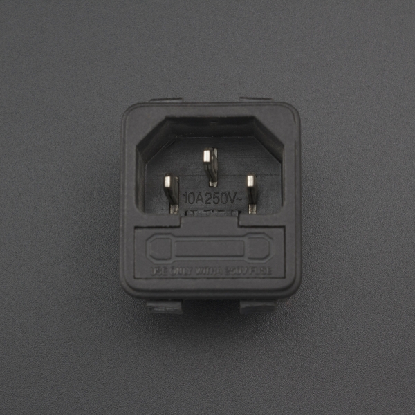 CONECTOR O ENCHUFE DE ALIMENTACIÓN AC-02 PARA CABLE DE PODER C13 Genérico - 2