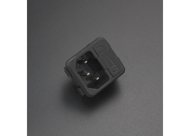 CONECTOR O ENCHUFE DE ALIMENTACIÓN AC-02 PARA CABLE DE PODER C13 Genérico - 1