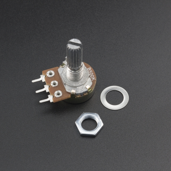 Potenciometro Lineal B 500K Ohm 20MM Genérico - 3