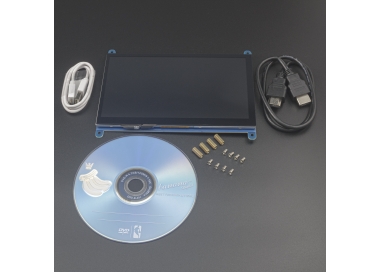 PANTALLA 7 INCH 800x400 HDMI TOUCHSCREEN PARA RASPBERRY PI Genérico - 1