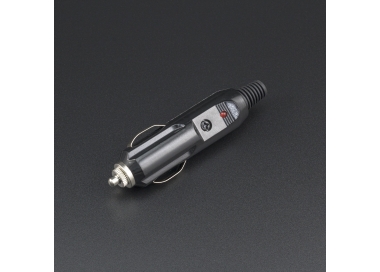 Adaptador Plug Macho Para Cigarrera De Carro Con Fusible 15A Genérico - 1