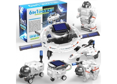 KIT ROBOT EDUCATIVO FLOTA ESPACIAL SOLAR 6 EN 1 Genérico - 1