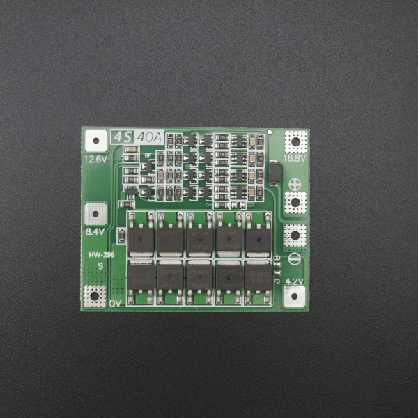 MÓDULO DE CARGA Y PROTECCIÓN BMS HW-296 16.8V 4S Li-Ion18650