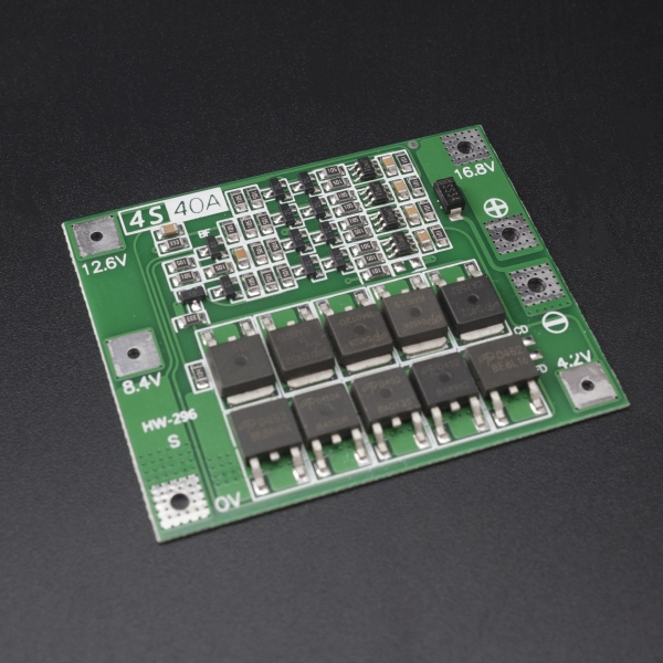 MÓDULO DE CARGA Y PROTECCIÓN BMS HW-296 16.8V 4S Li-Ion18650
