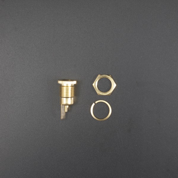 Conector Jack Hembra DC-099 5.5x2.5mm 20A Cobre Chapado en Oro
