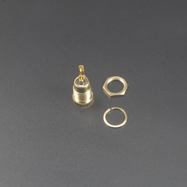 Conector Jack Hembra DC-099 5.5x2.5mm 20A Cobre Chapado en Oro