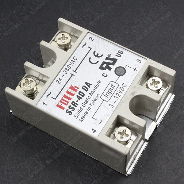 Rele Estado Solido 24-380VAC 40A SSR-40DA Genérico - 1