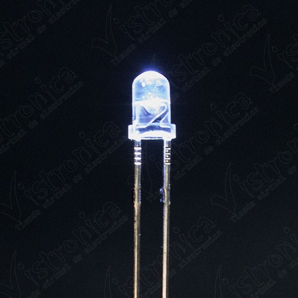 LED Blanco 3mm Chorro