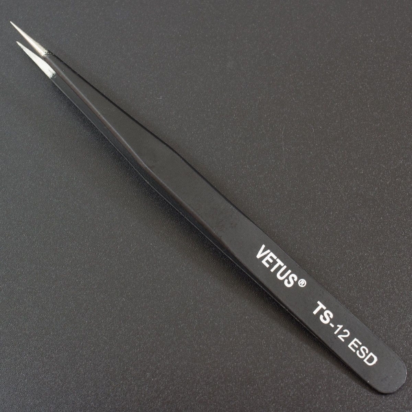Pinza Antiestática TS-12 ESD HRC30º Genérico - 4