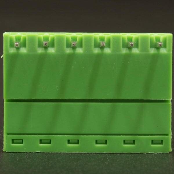 Terminal de Bloque Enchufable 5.08MM Verde 6P Inclinado 90 Grados Genérico - 4