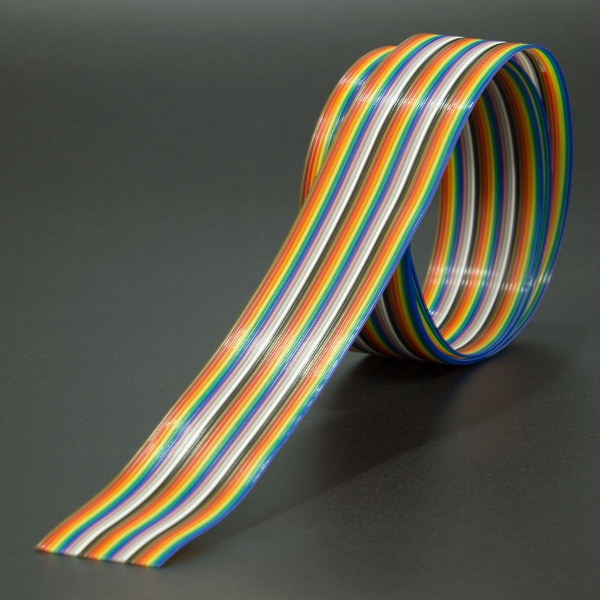 CABLE PLANO RIBBON MULTICOLOR 26 HILOS 1 METRO Genérico - 3