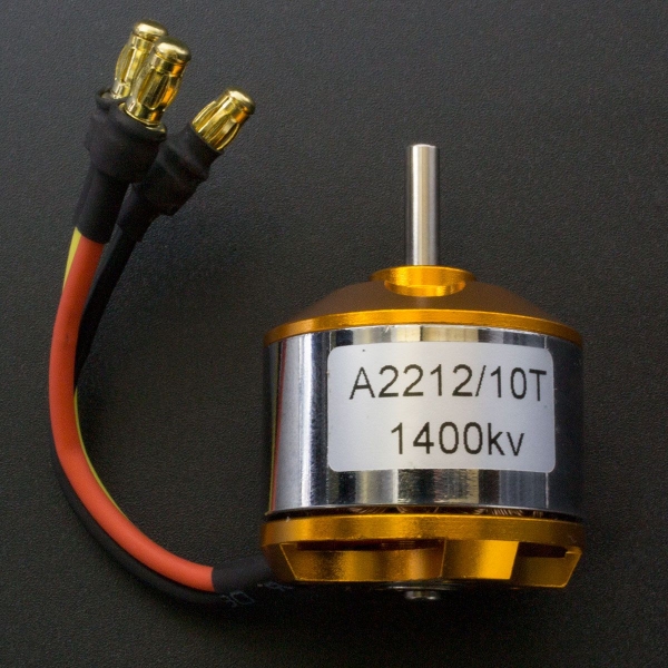 Motor eléctrico Brushless A2212 / 1400 KV 10T
