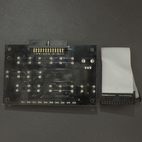 Placa con botones rojos