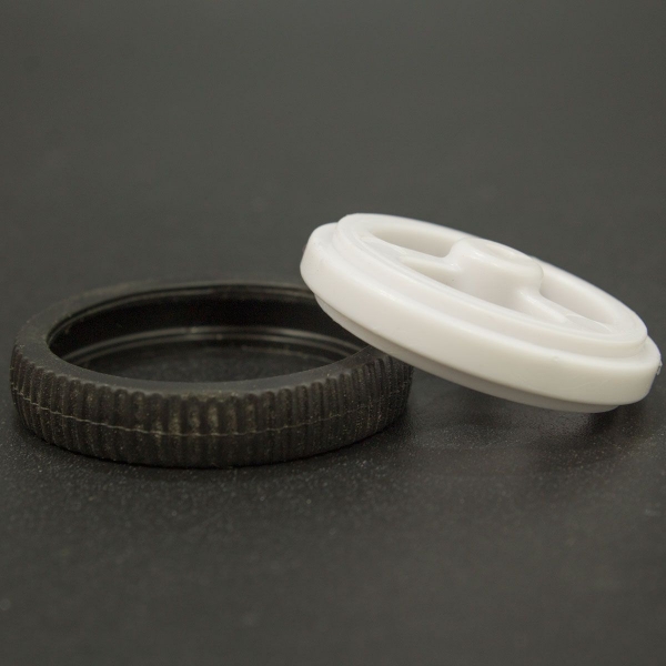 Llanta Para Motor N20 32x7mm Blanca Genérico - 3