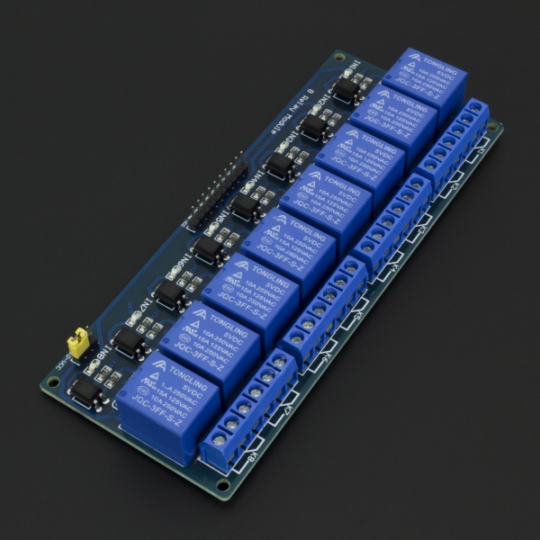 Módulo Relé 8 Canales 5V con Optoacoplador Genérico - 6 Módulo Relé 8 Canales 5V con Optoacoplador Genérico - 6