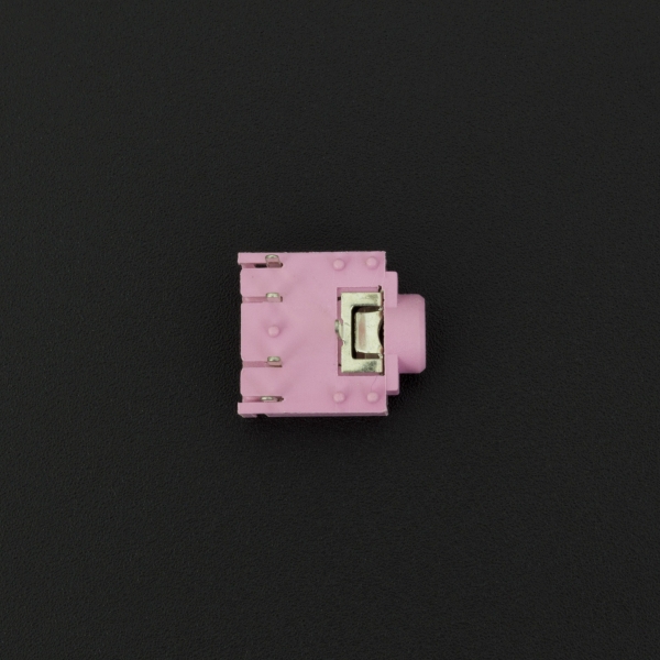 Conector Jack Estéreo Hembra Rosado PJ307G 3.5 mm Para PCB  Genérico - 3