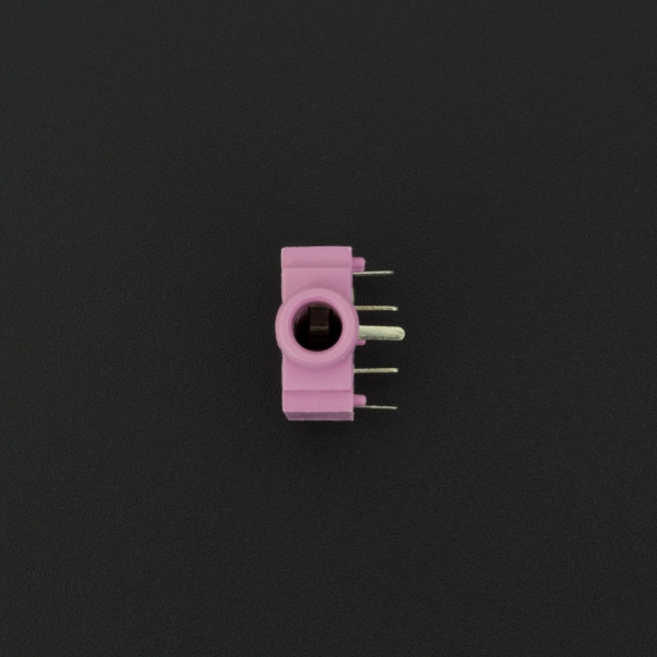 Conector Jack Estéreo Hembra Rosado PJ307G 3.5 mm Para PCB  Genérico - 2