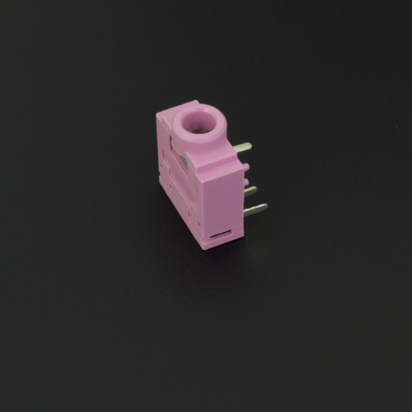 Conector Jack Estéreo Hembra Rosado PJ307G 3.5 mm Para PCB  Genérico - 5