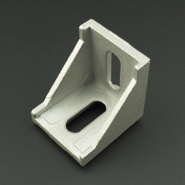 Ángulo Esquinero con Agujero Ovalado/Ovalado Para Perfil de Aluminio 40x40 Genérico - 4