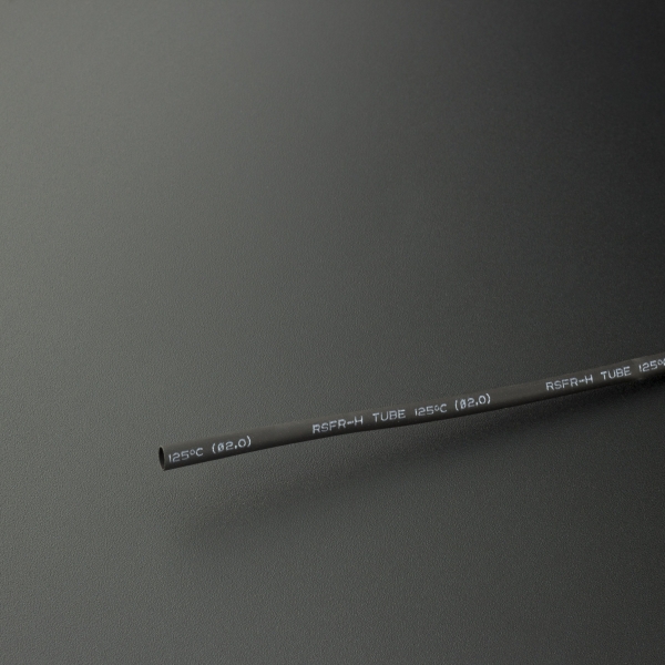 Tubo Termoencogible Negro 2.0 mm 1 Metro Genérico - 1