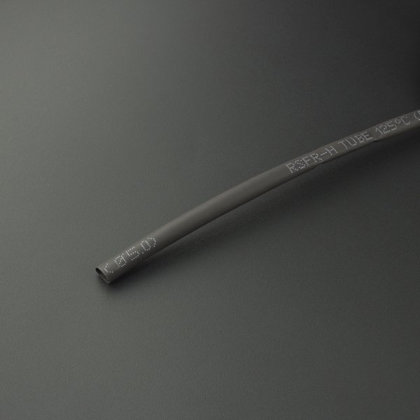 Tubo Termoencogible Negro 5 mm 1 Metro Genérico - 2